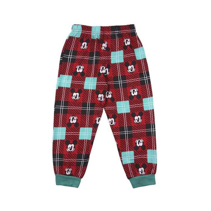 Cerdá Pijama de manga larga y single jersey con diseño de Mickey para niños de 6 años, color Rojo 5