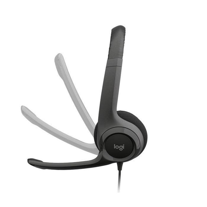 Logitech ClearChat Comfort USB Auriculares USB Digital Cómodos Diadema Acolchada Micrófono Cancelación Ruido Controles en Línea 4