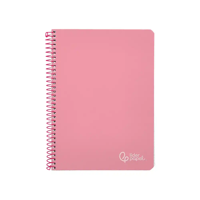 Liderpapel Cuaderno Espiral A4 Witty Tapa Dura 80 Hojas 90gr Cuadro 4mm Con Margen Color Rosa 1