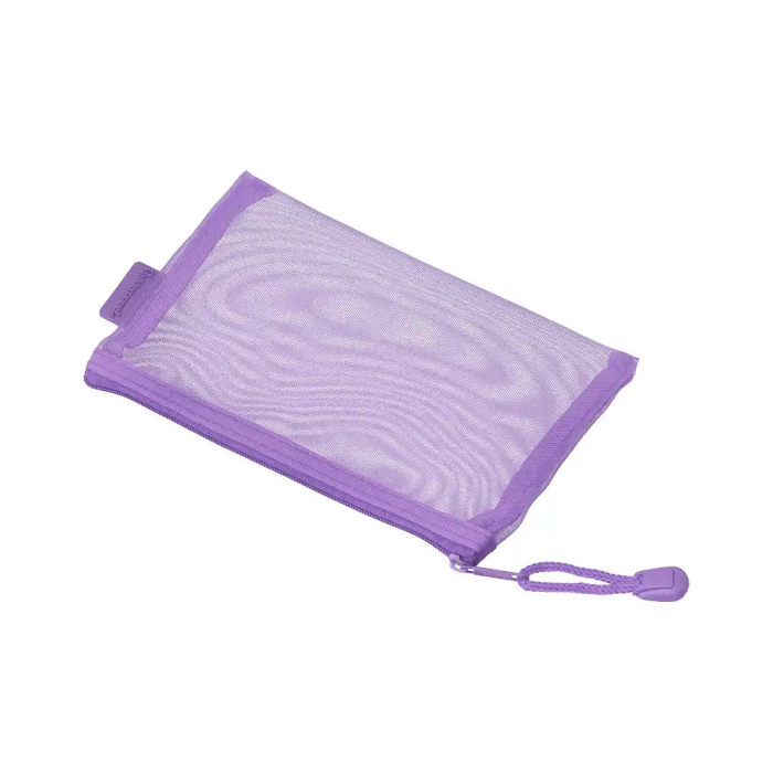 Liderpapel Bolsa Zipper Bag Multiusos Transpirable Poliester Din A6 Morado Pastel 3