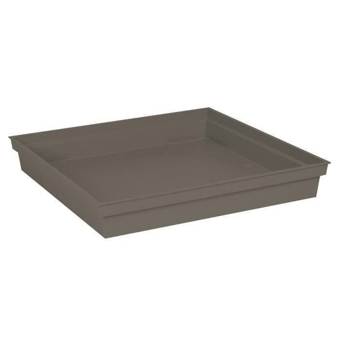 Platillo cuadrado Toscana EDA - 40 cm - Taupe