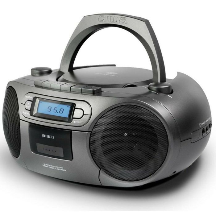 Radio Cassette Aiwa BBTC-550MG Bluetooth Gris 2 Radio Cassette Aiwa BBTC-550MG Bluetooth Gris 2
