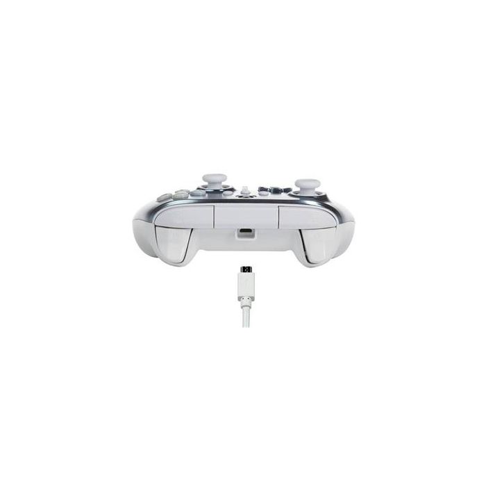 Power A Mando con Cable Mejorado para Xbox Series X/S - Metalic Ice, 1516986-02 | Botones Avanzados, Vibración Dual, Ergonomía Superior 4 Power A Mando con Cable Mejorado para Xbox Series X/S - Metalic Ice, 1516986-02 | Botones Avanzados, Vibración Dual, Ergonomía Superior 4