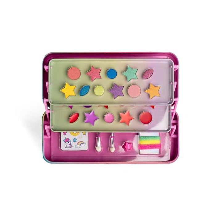 Martinelia Little Unicorn Tin Estuche de Maquillaje 3 Niveles 11 Sombras de Ojos 11 Brillos Labios Aplicadores Gomas Pelo Pinzas +3 Años Martinelia Little Unicorn Tin Estuche de Maquillaje 3 Niveles 11 Sombras de Ojos 11 Brillos Labios Aplicadores Gomas Pelo Pinzas +3 Años