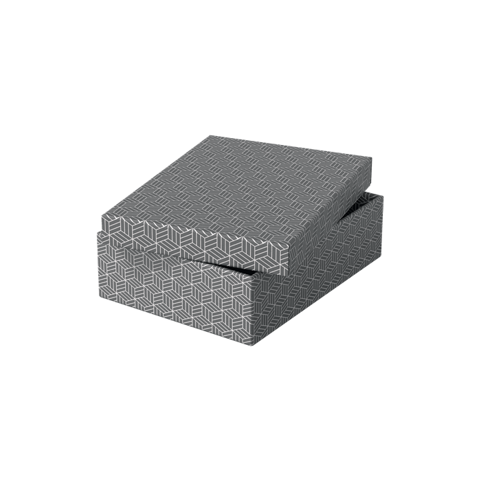Esselte Caja de almacenamiento de cartón gris 360x265x100 mm pack 3 unidades 2