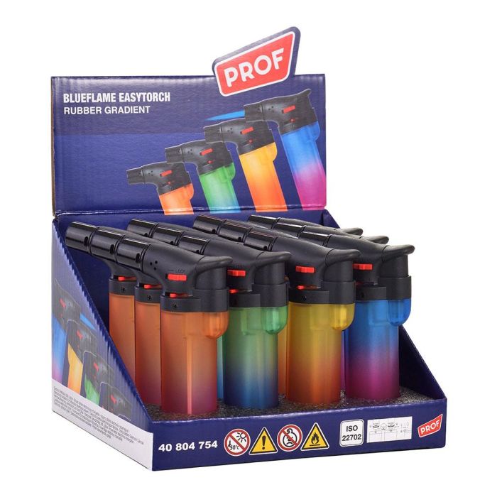 Prof Encendedor electrónico antorcha recargable llama azul colores surtidos 6x10.5x2.9 cm 0 Prof Encendedor electrónico antorcha recargable llama azul colores surtidos 6x10.5x2.9 cm 0
