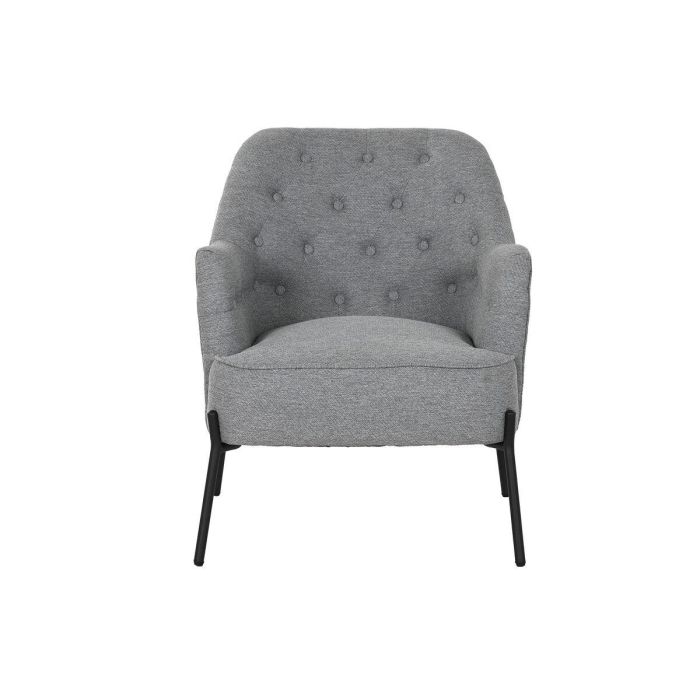 Sillon Scandi DKD Home Decor Gris Dorado 73 x 79.5 x 65 cm 3