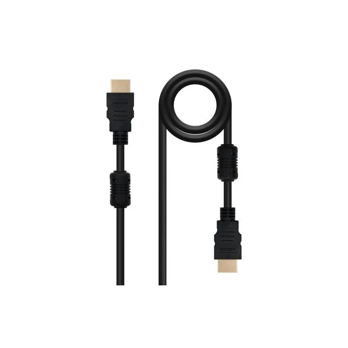 Nano Cable 10.15.1802 Cable HDMI Macho a Macho 1.8m Negro, Versión 1.4, Alta Velocidad con Ferrita, Conectores Chapados en Oro Nano Cable 10.15.1802 Cable HDMI Macho a Macho 1.8m Negro, Versión 1.4, Alta Velocidad con Ferrita, Conectores Chapados en Oro