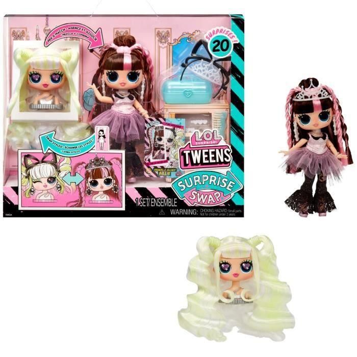L.O.L. Surprise! LIT591740EUC Muñeca Fashion Tweens Surprise Swap Bronze-2-Blonde Billie 17 cm con mini cabezal de peinado y accesorios L.O.L. Surprise! LIT591740EUC Muñeca Fashion Tweens Surprise Swap Bronze-2-Blonde Billie 17 cm con mini cabezal de peinado y accesorios