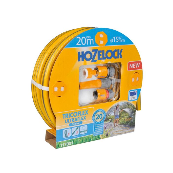 Hozelock 117021 Kit Manguera Tricoflex Ultraflex Ø15mm 20m con Lanza y Conectores, Amarilla, Antidobleces y Antitorsión, Garantía 20 Años 1 Hozelock 117021 Kit Manguera Tricoflex Ultraflex Ø15mm 20m con Lanza y Conectores, Amarilla, Antidobleces y Antitorsión, Garantía 20 Años 1