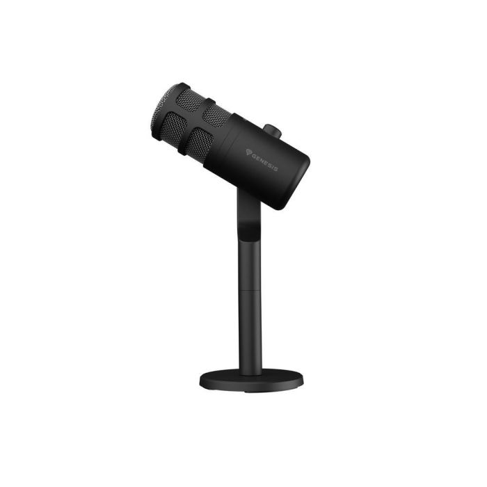 GENESIS Radium 350D Micrófono Dinámico USB para PC, ideal para Podcasts y Streaming, con Filtro Antipop Integrado y Control de Volumen Negro 2