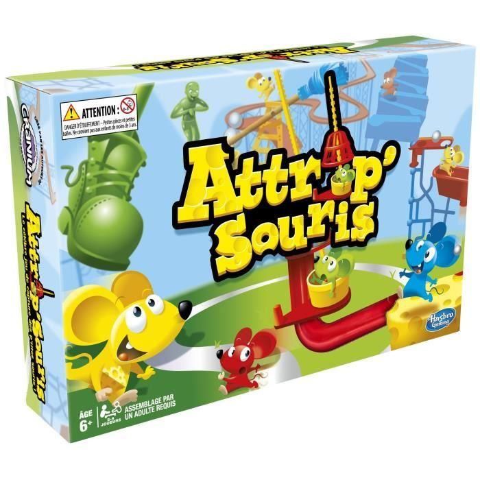 Mouse Catch, juego de mesa para niños, juego de mesa para niños de 6 años, Hasbro Gaming 4 Mouse Catch, juego de mesa para niños, juego de mesa para niños de 6 años, Hasbro Gaming 4