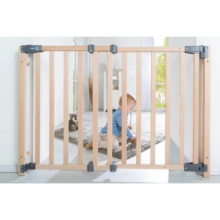 Roba Barrera de Seguridad para Puerta para Bebés ROB4005317303642 - Ancho Ajustable de 70 a 118.5 cm 3