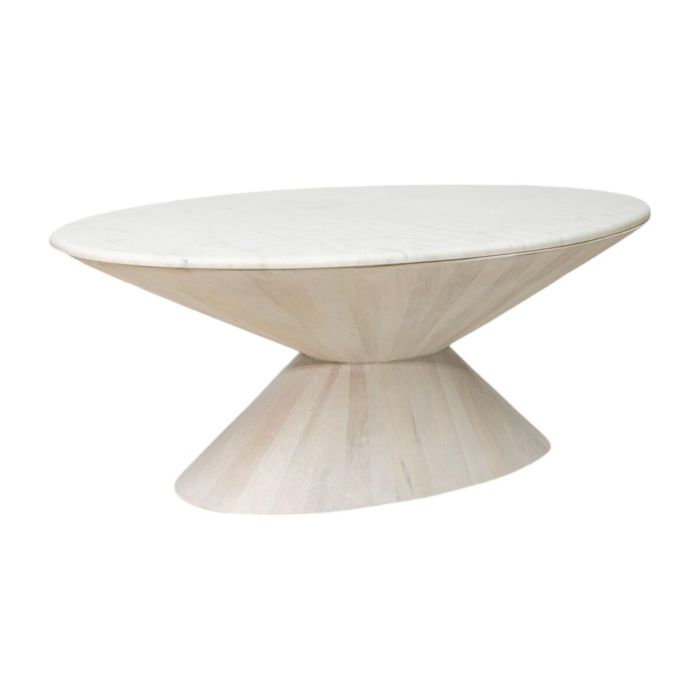 Mesa auxiliar Romimex Blanco Dorado 122 x 45 x 69 cm Cónica 2