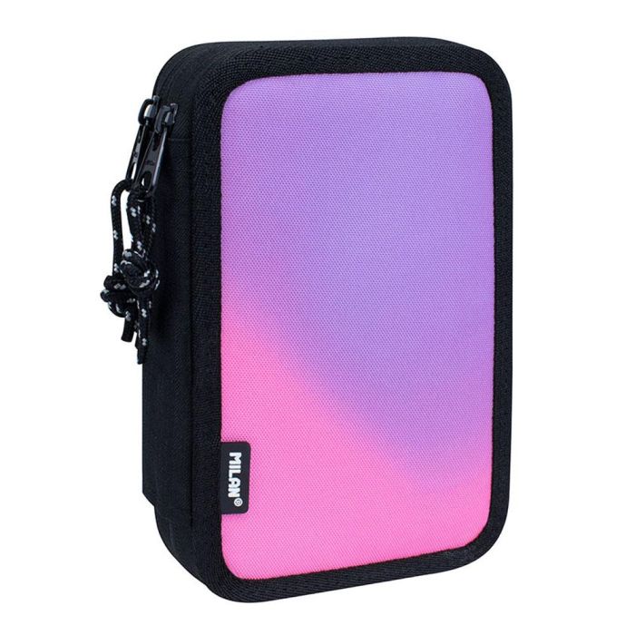 Milan Plumier 2 Pisos Sunset Negro-Rosa con Contenido: Gomas, Sacapuntas, Portaminas, Bolígrafo, Regla, Lápices y Rotuladores 0 Milan Plumier 2 Pisos Sunset Negro-Rosa con Contenido: Gomas, Sacapuntas, Portaminas, Bolígrafo, Regla, Lápices y Rotuladores 0