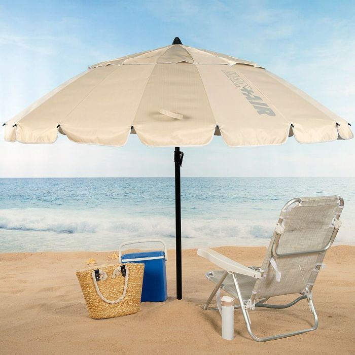 Sombrilla Aktive Crema Aluminio 240 x 235 x 240 cm (6 Unidades) 5 Sombrilla Aktive Crema Aluminio 240 x 235 x 240 cm (6 Unidades) 5