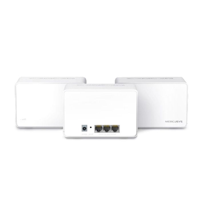 Mercusys Halo H80X (3-pack) Doble banda (2,4 GHz / 5 GHz) Wi-Fi 6 (802.11ax) Blanco Interno 32 Mercusys Halo H80X (3-pack) Doble banda (2,4 GHz / 5 GHz) Wi-Fi 6 (802.11ax) Blanco Interno 32