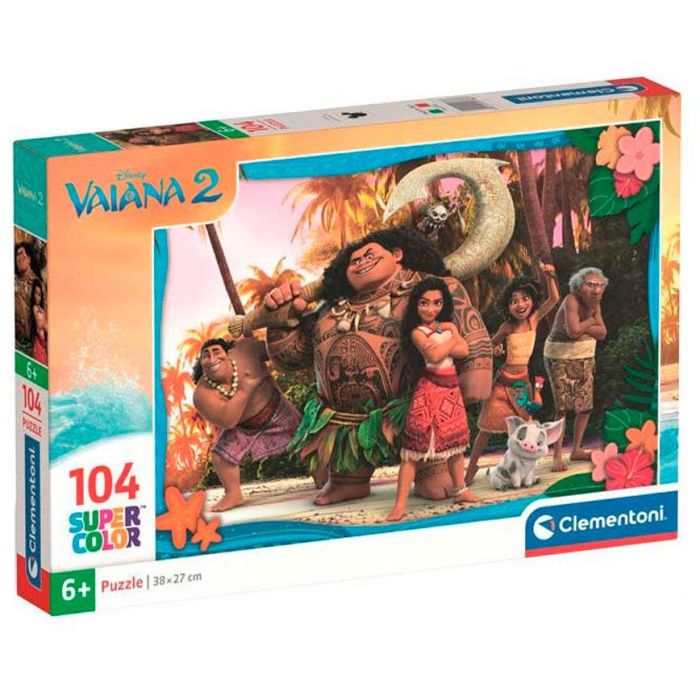 CLEMENTONI Puzzle Vaiana 2 Disney 104 piezas - 38x27 cm