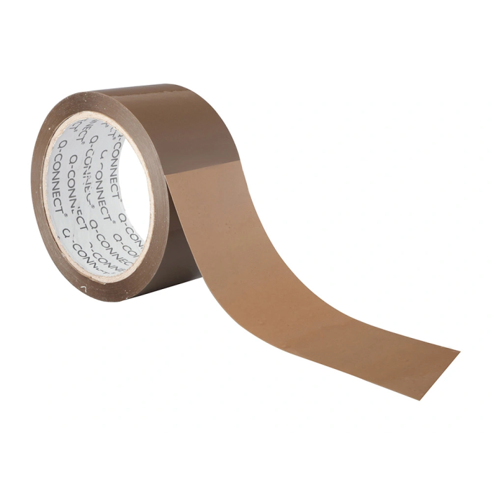 Q-connect Cinta Adhesiva de Polipropileno para Embalaje Bajo Ruido, 66 mt x 50 mm, Alta Adherencia, Resistente 2