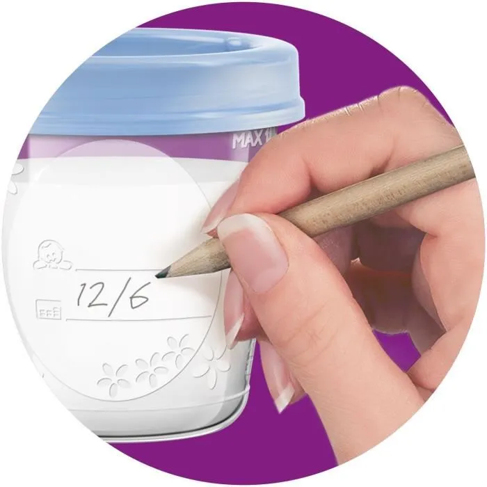 Philips Avent Sistema de Almacenamiento de Leche SCF618/10 para Recoger, Almacenar y Entregar Leche Materna 3