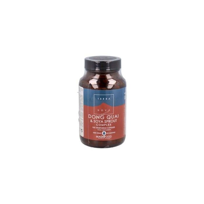 TERRANOVA Dong Quai y Brotes de Soja Complex 100 Cápsulas Veganas para Bienestar Femenino y Menopausia