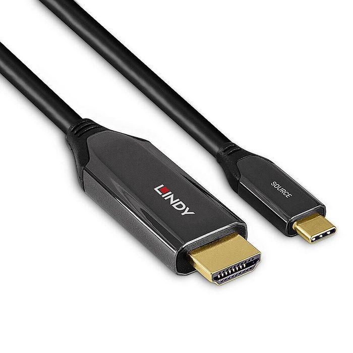Lindy Cable Adaptador USB Tipo C a HDMI 8K60, Compatible con DisplayPort 1.4, HDR, HDCP 2.2, Plug & Play, 3m 2 Lindy Cable Adaptador USB Tipo C a HDMI 8K60, Compatible con DisplayPort 1.4, HDR, HDCP 2.2, Plug & Play, 3m 2