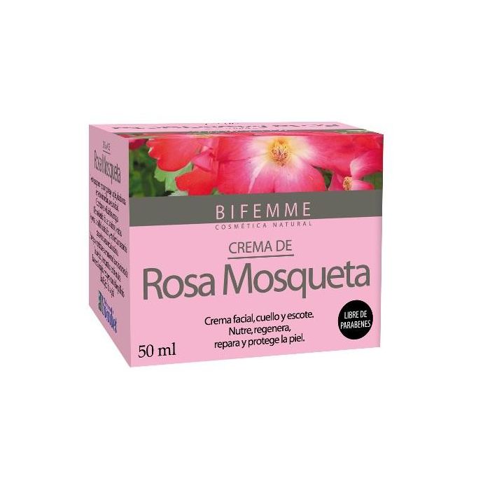 YNSADIET Crema facial Aceite de Rosa Mosqueta 50ml - Nutre, Regenera, Antiarrugas, Reparadora para piel seca y cicatrices