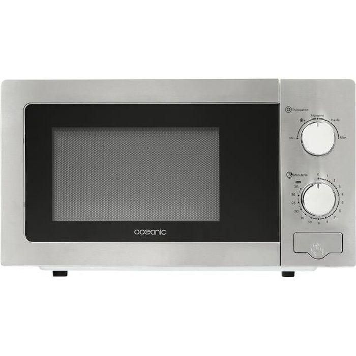 Oceanic MO20S Microondas Independiente Monofunción, 20 Litros de Capacidad, 700 W de Potencia, Color Plateado Oceanic MO20S Microondas Independiente Monofunción, 20 Litros de Capacidad, 700 W de Potencia, Color Plateado
