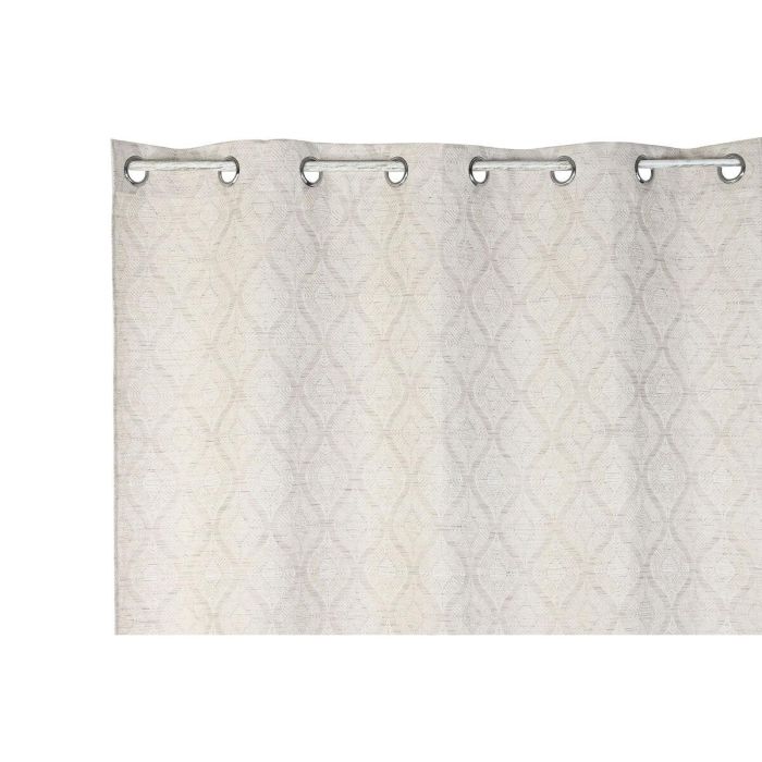 Cortina Tradicional DKD Home Decor Beige 260 x 260 x 140 cm 2 Cortina Tradicional DKD Home Decor Beige 260 x 260 x 140 cm 2
