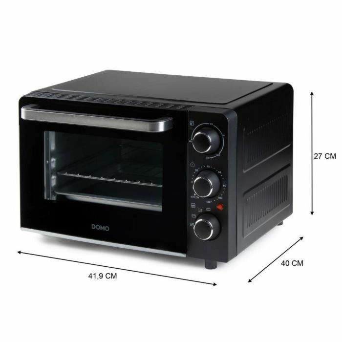 DOMO DO807GO mini horno para hornear y refrigerios - 20 L - negro - 1300 vatios - 2 DOMO DO807GO mini horno para hornear y refrigerios - 20 L - negro - 1300 vatios - 2