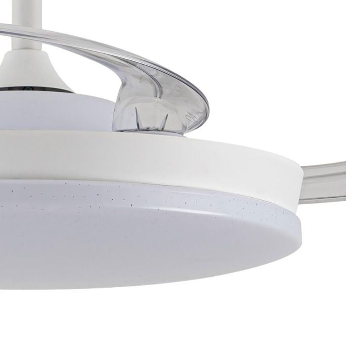 Ventilador de techo led 3cct aspas retráctiles stars evo smart 72 W 7920 lm blanco 1
