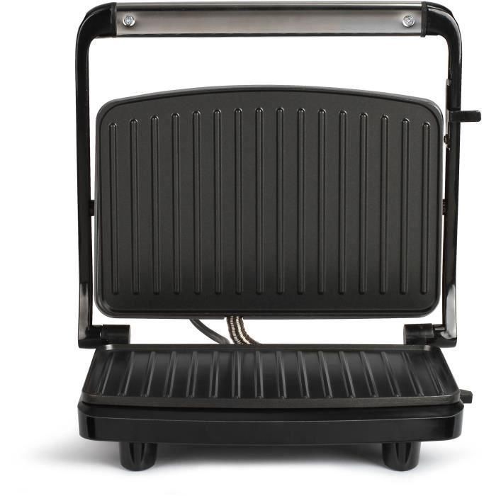 LIVOO DOC232G - Parrilla compacta - 23x15cm - Revestimiento antiadherente - Indicador luminoso de calefacción - Bisagra ajustable LIVOO DOC232G - Parrilla compacta - 23x15cm - Revestimiento antiadherente - Indicador luminoso de calefacción - Bisagra ajustable