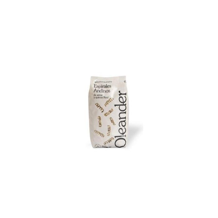 OLEANDER Espiral Andino de Arroz y Quinoa 500g - Pasta sin gluten, sin lactosa, sin huevo, vegano