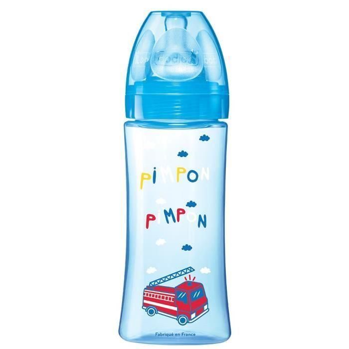 DODIE Biberón Iniciación + 330ml AZUL DE BOMBERO - +6 meses - Tetina redonda de 3 velocidades - flujo 3 1 DODIE Biberón Iniciación + 330ml AZUL DE BOMBERO - +6 meses - Tetina redonda de 3 velocidades - flujo 3 1