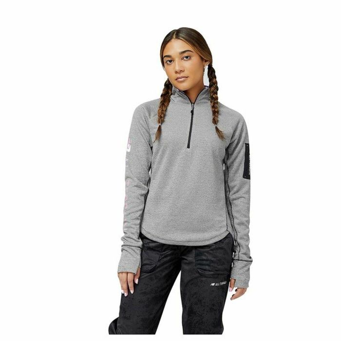 Sudadera sin Capucha Mujer New Balance Impact Run AT Gris S 0 Sudadera sin Capucha Mujer New Balance Impact Run AT Gris S 0
