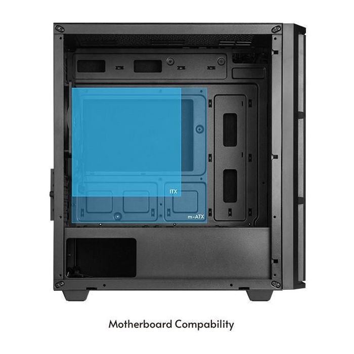 Chieftec Vita Serie AZ-01B-OP Mini Torre - Carcasa de PC Negra 10