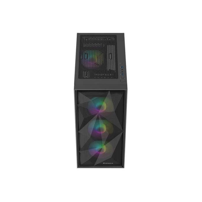 Genesis Diaxid 605 Caja Gaming Midi Tower, ATX/Micro-ATX/Mini-ITX, Cristal Templado, 4 Ventiladores ARGB, USB 3.0/3.1 Tipo-C 8