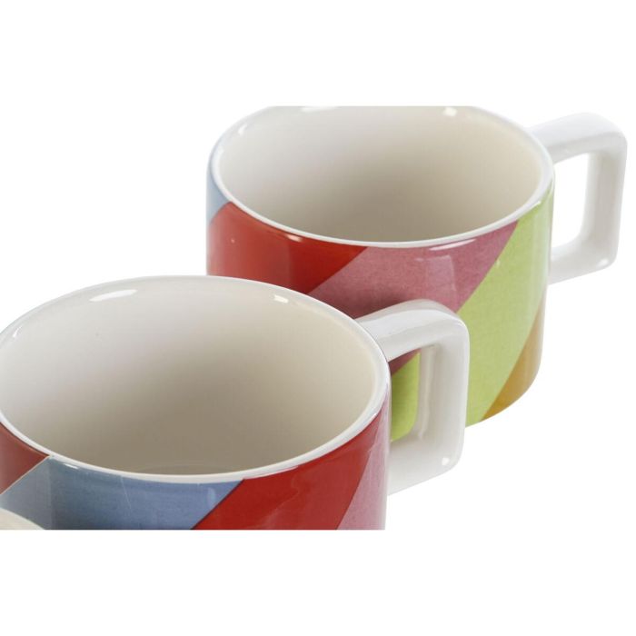 Cafe Moderno DKD Home Decor Multicolor Blanco 14 x 27 x 11 cm Set de 4 2