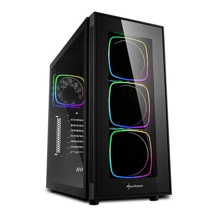 Sharkoon TG6 RGB Midi Tower PC Negro con Ventana de Cristal y Ventiladores LED RGB 0 Sharkoon TG6 RGB Midi Tower PC Negro con Ventana de Cristal y Ventiladores LED RGB 0