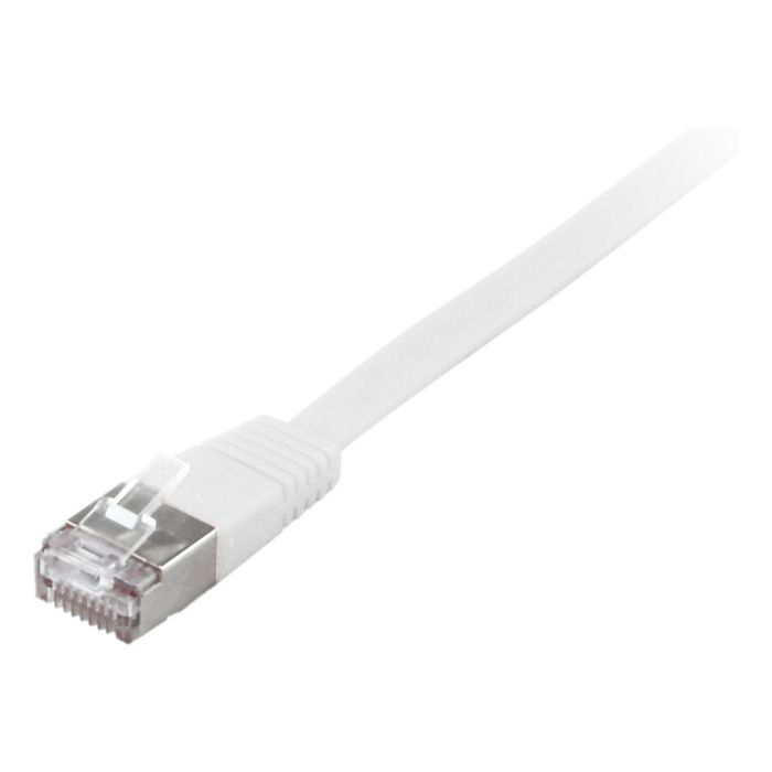 EQUIP 607610 Cable Patch Cat6A U/FTP Plano LSZH 1m Blanco Doble RJ45 1