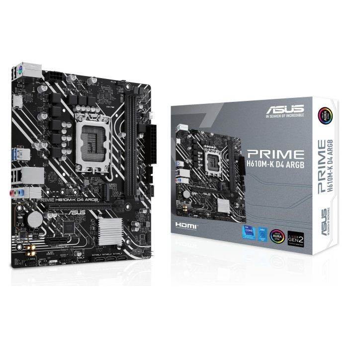 ASUS PRIME H610M-K D4 ARGB Placa Base Intel LGA 1700 DDR4 mATX 0 ASUS PRIME H610M-K D4 ARGB Placa Base Intel LGA 1700 DDR4 mATX 0