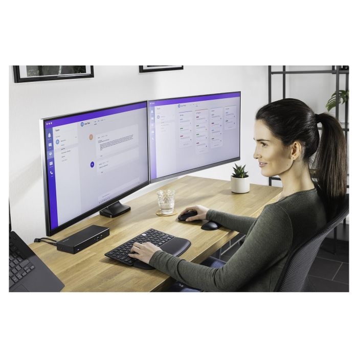 Kensington Brazo para Monitor 2TFT Ajustable en Altura con un Toque para Dos Monitores Montaje Escritorio Negro