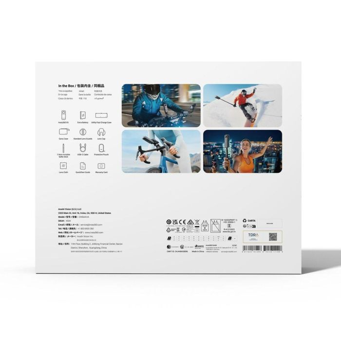 Insta360 X5 Bundle Edition Cámara Deportiva 360° 8K Resistente al Agua 3