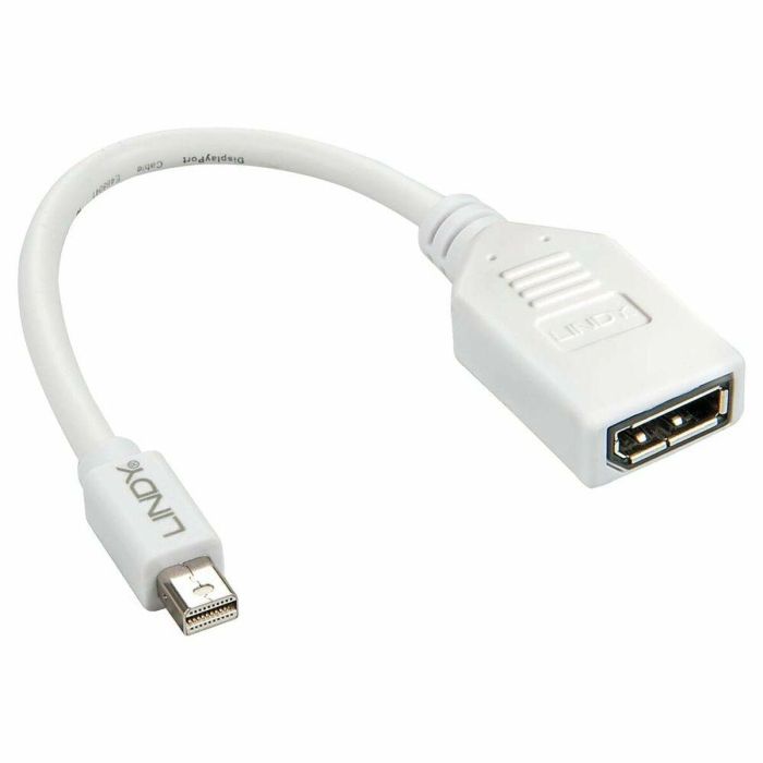 Adaptador Mini DisplayPort a DisplayPort LINDY 41021 Blanco