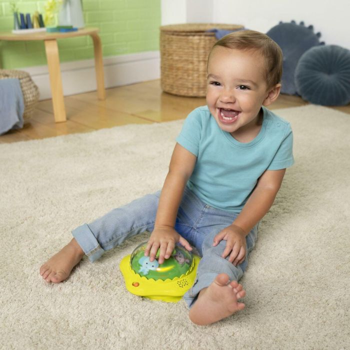 Bright Starts Andador plegable 2 en 1 BRI17367 Juguete de actividades extraíble, música, altura ajustable