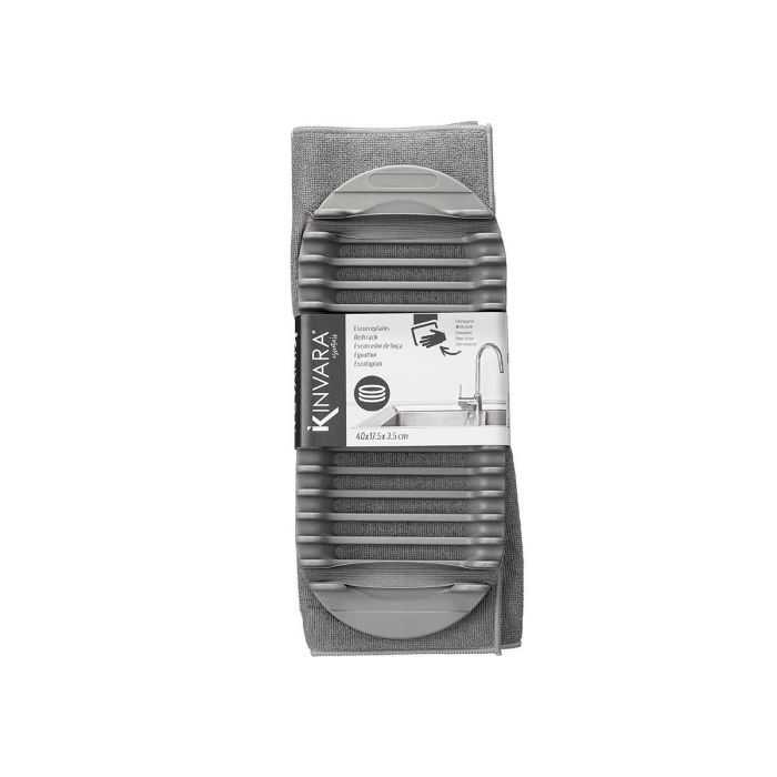 Escurridor Gris Oval Bayeta Kinvara 43X4CM (12 Unidades) 2 Escurridor Gris Oval Bayeta Kinvara 43X4CM (12 Unidades) 2