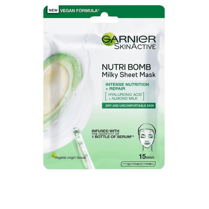 Garnier SKINACTIVE NUTRI BOMB Mascarilla Facial Nutritiva Reparadora 1 u Garnier SKINACTIVE NUTRI BOMB Mascarilla Facial Nutritiva Reparadora 1 u