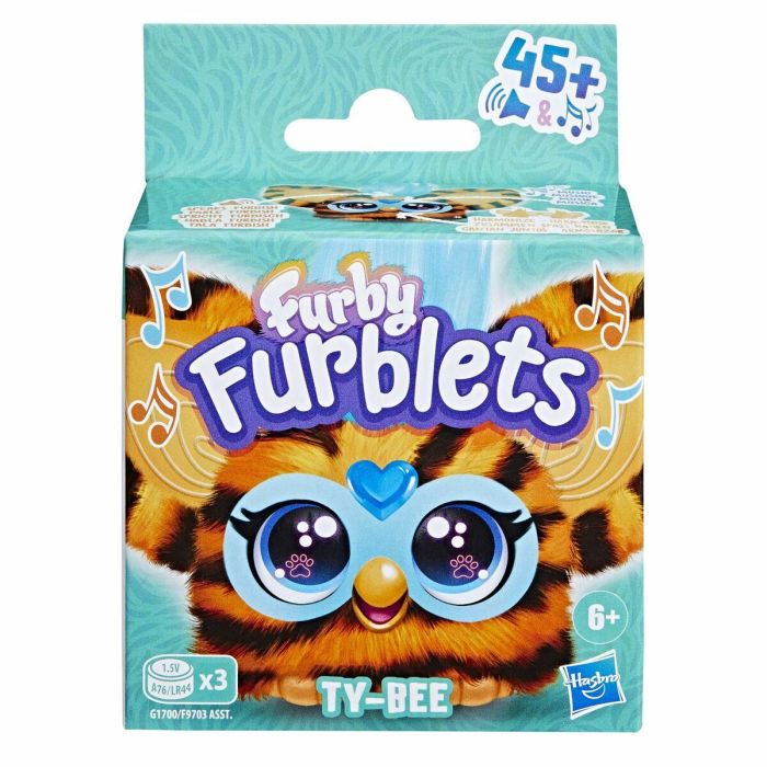 Hasbro Mini Furby Furblet Ty - Bee, Juguete Electrónico con Clip de Llavero, 45 Melodías K-pop, para Edades 6+ 8 Hasbro Mini Furby Furblet Ty - Bee, Juguete Electrónico con Clip de Llavero, 45 Melodías K-pop, para Edades 6+ 8