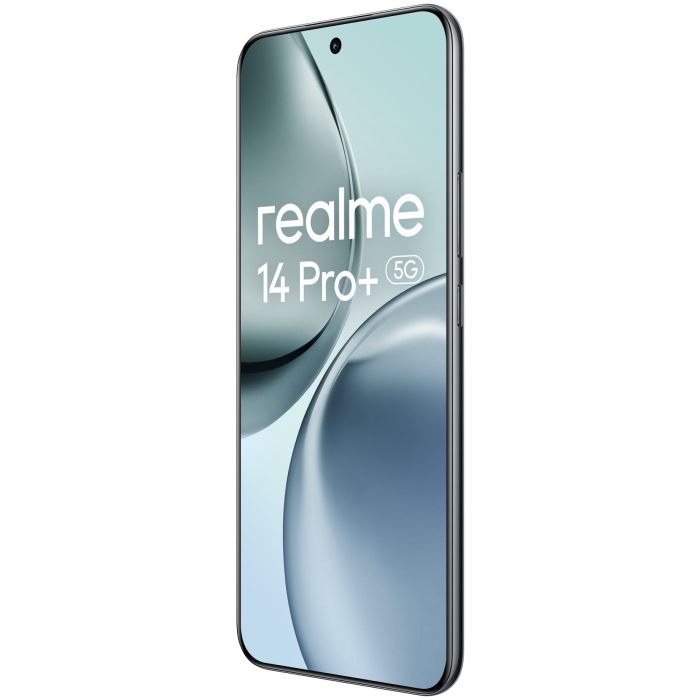 Realme 14 Pro+ 5G Smartphone, 6.83" Pantalla OLED 120Hz, Snapdragon 7s Gen 3, 12GB RAM + 512GB, Triple Cámara 50MP, 6000 mAh, Carga 80W SuperVOOC, IP68, Android 15, Color Suede Grey