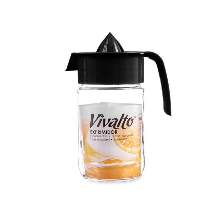 Exprimidor de Cristal Negro Vivalto 660 ml - 13.5x18.5x10 cm (24 Unidades) 2 Exprimidor de Cristal Negro Vivalto 660 ml - 13.5x18.5x10 cm (24 Unidades) 2